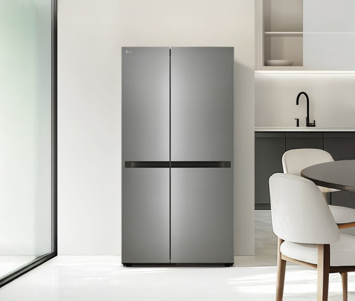 AI 오브제컬렉션 양문형 냉장고 661L 프라임 실버