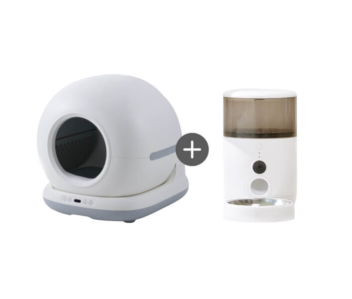 페페 고양이화장실+카메라급식기