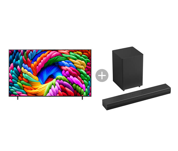 나노셀 AI 86인치 TV (+사운드바 포함)