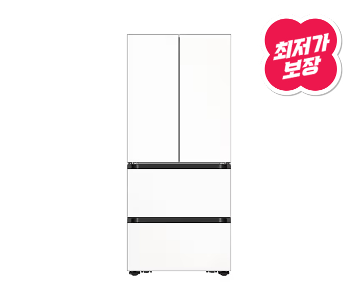 AI 김치플러스 4도어 김치냉장고 490L (냄새케어 안심) 에센셜 화이트