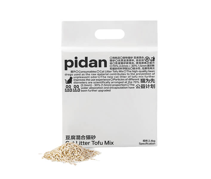고양이모래 2.4kg X 4팩(24L) pidan-두부 오리지널