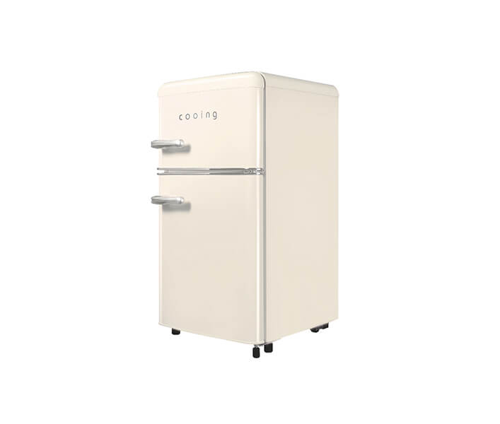 레트로 2도어 미니 소형냉장고 80L