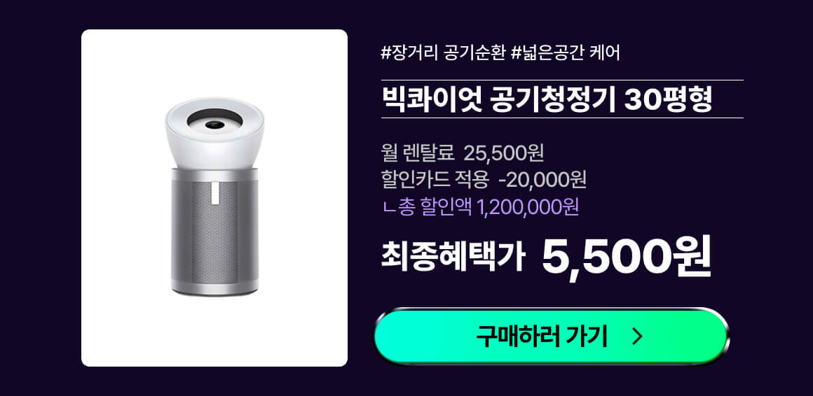 다이슨_빅콰이엇공기청정기_실버